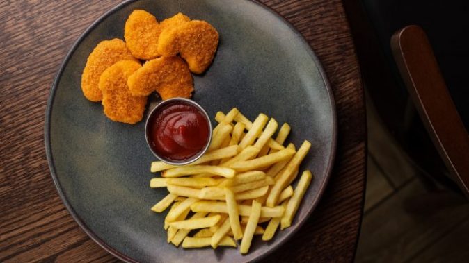 Chicken nuggets and fries